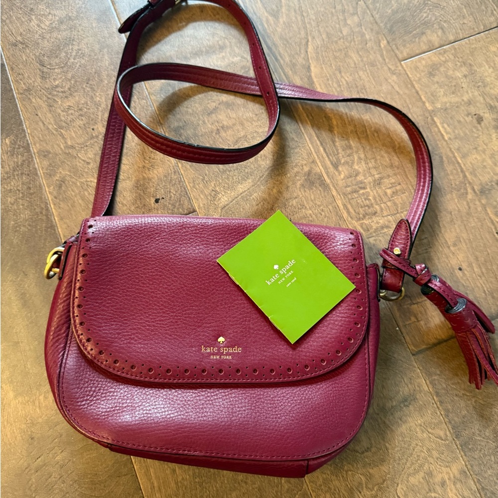 Kate Spade Deep Red Crossbody Bag